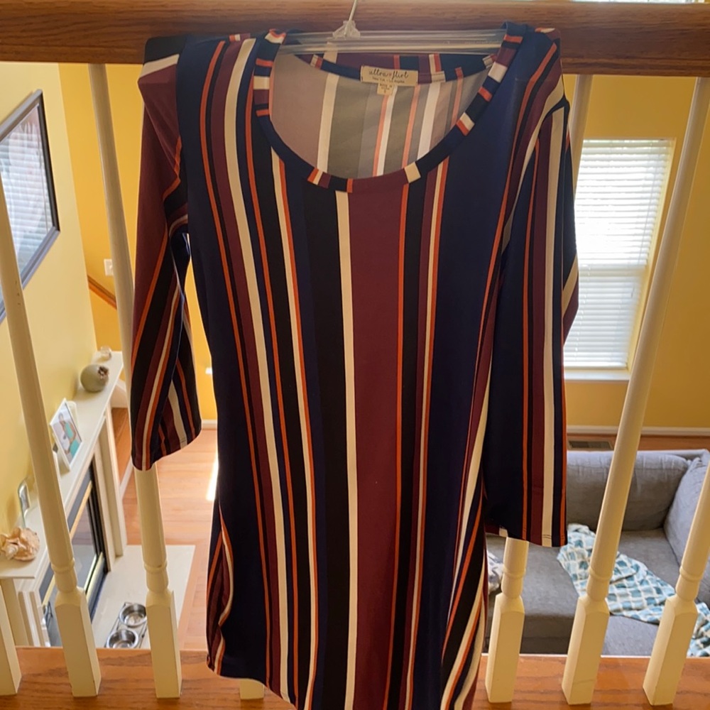 Striped colorful bodycon dress Size S Women
